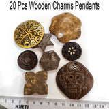 Wooden beads and charms