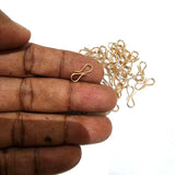 50 PCS PACK S HOOK CLASPS JEWELLERY MAKING FINDING RAW MATARIALS Rose Gold