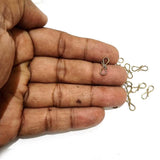 50 PCS PACK S HOOK CLASPS JEWELLERY MAKING FINDING RAW MATARIALS Mehndi Color Gold