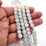 8mm Jade Replica Glass Beads Sold Per Line, Best jewelry making Long String about 100 Beads