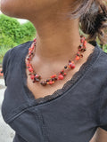 Sale Fashion necklace red color