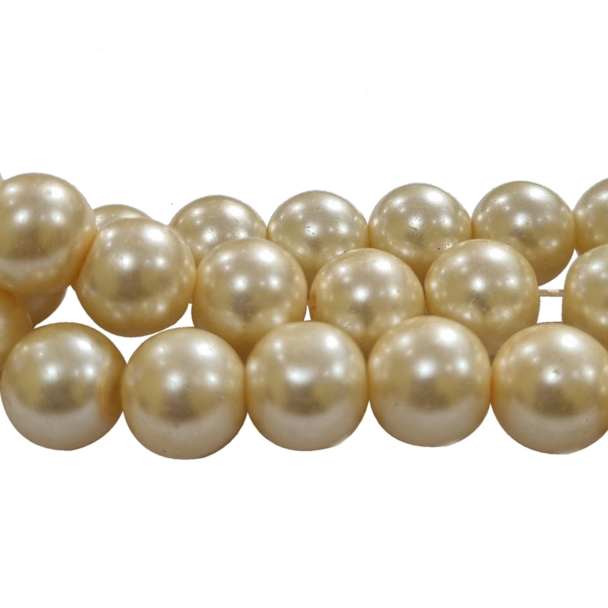 12mm Glass Pearl Beads Sold Per Strand of 16" About 33~34 Beads