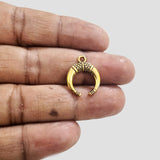 20 PIECES PACK' Approx 18mm Gold OXIDIZED Moon CHARMS