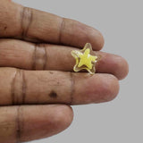 50 Pcs Pkg. Star Beads Fine quality of Acrylic Material for Jewelry Making, Yellow color