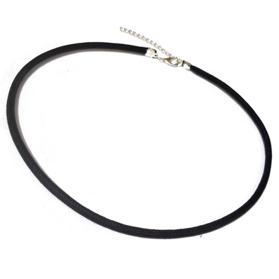 5 Pcs Pkg. 4mm Thickness Cotton threads choker 16 inches + extension chain