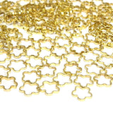 50 PIECES PACK' 6-7 MM CLOSED LINK'GOLD BRASS POLISHED AUTHENTIC BRASS JEWELLERY FINDINGS