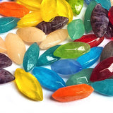 100 Pcs Mix Oval boat shape glass stone without hole glass stone for art and crafts project
