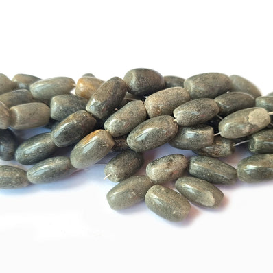INDIAN AGATE Grayish color Stone Beads Natural, Sold Per Line 14 inches long, Approx 21~22 Beads.
