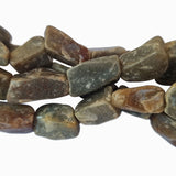 Raw Tree Agate Stone Beads Natural, Sold Per Line 14 inches long, Approx 17~18 Beads.