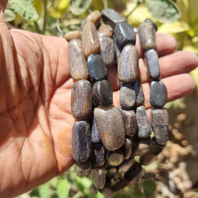 INDIAN AGATE Stone Beads Natural, Sold Per Line 14 inches long, Approx 22 Beads.