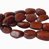 Red Jasper Stone Beads Natural, Sold Per Line 14 inches long, Approx 22 Beads.