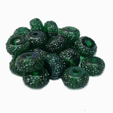 50 pcs pkg. Resin Rhinestone beads for jewelry making