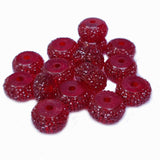 50 Pcs Pkg. Red, Resin Rhinestone beads for jewelry making
