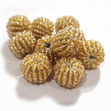 40 Pcs Bulk Lot SALE Woven beads in size about 12mm