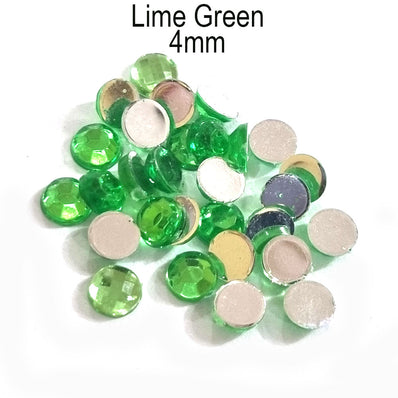 500 Pcs pack Round Acrylic stone for adornment Size mentioned on image