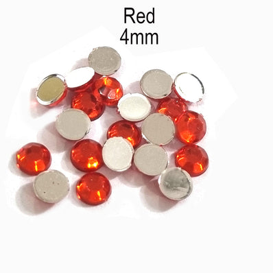 500 Pcs pack Round Acrylic stone for adornment Size mentioned on image