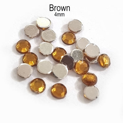 500 Pcs pack Round Acrylic stone for adornment Size mentioned on image