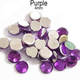 500 Pcs pack Round Acrylic stone for adornment Size mentioned on image