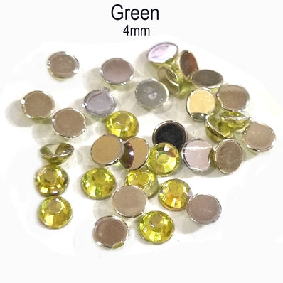 500 Pcs pack Round Acrylic stone for adornment Size mentioned on image