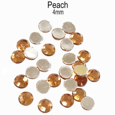 500 Pcs pack Round Acrylic stone for adornment Size mentioned on image