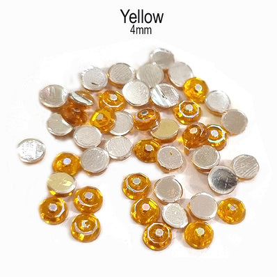 500 Pcs pack Round Acrylic stone for adornment Size mentioned on image