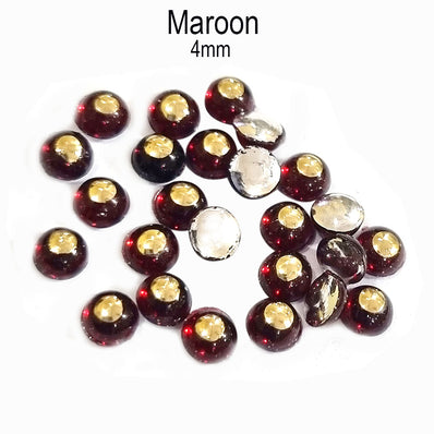 500 Pcs pack Round Acrylic stone for adornment Size mentioned on image