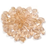 150+ Beads Peach Color Drop small drop shape glass glass beads for jewelry making