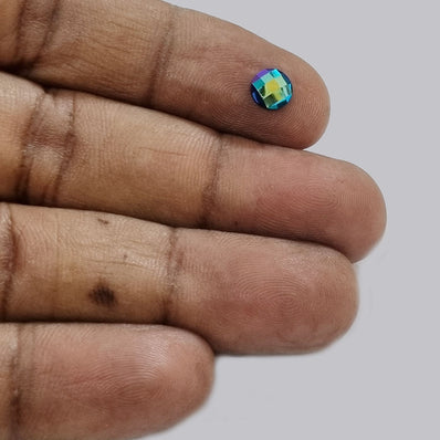 500 Pcs, 6mm Rainbow Flatback acrylic rhinestone for art and crafts