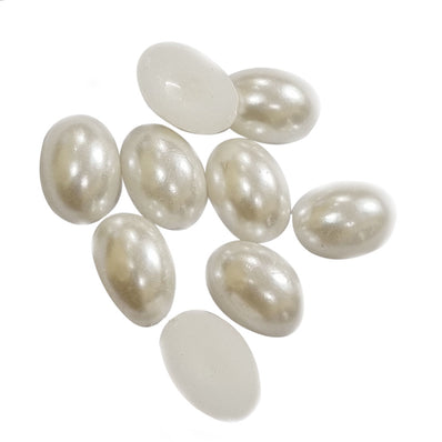 200 Pcs Pack Imitation Acrylic Pearl Cabochons Stone for making jewellery and Crafts work