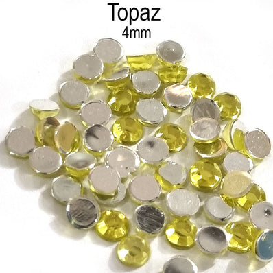 500 Pcs pack Round Acrylic stone for adornment Size mentioned on image