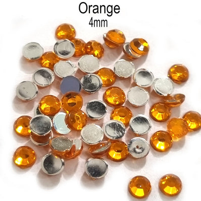 500 Pcs pack Round Acrylic stone for adornment Size mentioned on image