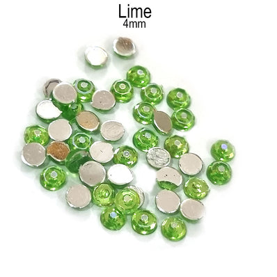 500 PCS PACK ROUND ACRYLIC STONE FOR ADORNMENT SIZE MENTIONED ON IMAGE