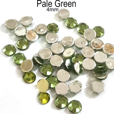 500 Pcs pack Round Acrylic stone for adornment Size mentioned on image