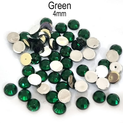 500 Pcs pack Round Acrylic stone for adornment Size mentioned on image