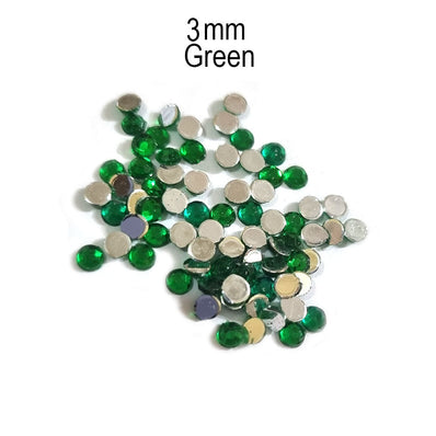 500 Pcs pack Round Acrylic stone for adornment Size mentioned on image