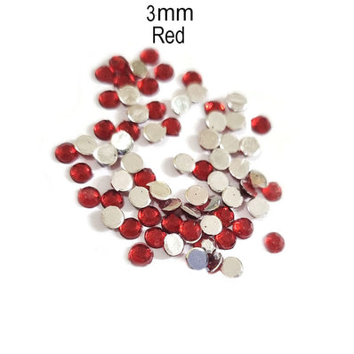 500 Pcs pack Round Acrylic stone for adornment Size mentioned on image
