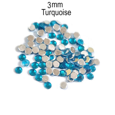 500 Pcs pack Round Acrylic stone for adornment Size mentioned on image