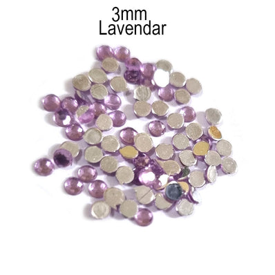 500 Pcs pack Round Acrylic stone for adornment Size mentioned on image