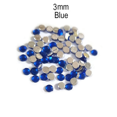 500 Pcs pack Round Acrylic stone for adornment Size mentioned on image