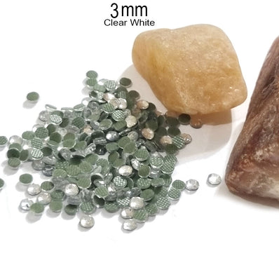 500 Pcs pack Round Acrylic stone for adornment Size mentioned on image