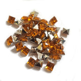500 pcs Orange color rhinestones in 4mm size