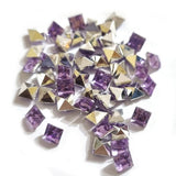 500 pcs square Lavender color rhinestones 4mm size point back
