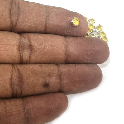 500 PCS Yellow COLOR Cup RHINESTONES IN 4MM SIZE