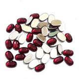 500 PCS OVAL SHAPE ACRYLIC STONE, SIZE ABOUT 6X4MM, LIGHT Maroon red COLOR