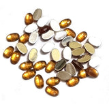 500 PCS OVAL SHAPE ACRYLIC STONE, SIZE ABOUT 6X4MM, brown COLOR