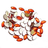 1440 PCS BOAT SHAPE ACRYLIC RHINESTONES FLAT Red COLOR APPROX SIZE 6X3MM