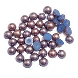 500pcs Pkg. 6mm round Pearlish pruple color acrylic stone