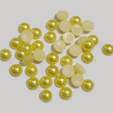 500pcs Pkg. 6mm round Pearlish Turquoise color acrylic stone