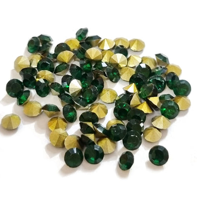 1440 Pcs Pkg. Point Back CHATONS, Resin stone RHINESTONE, SIZE about 3mm