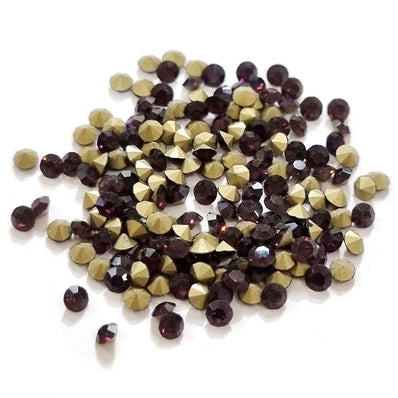 CHATONS, GLASS RHINESTONE, SOLD PER PACK OF 1440 PCS, SIZE very tine about 2mm